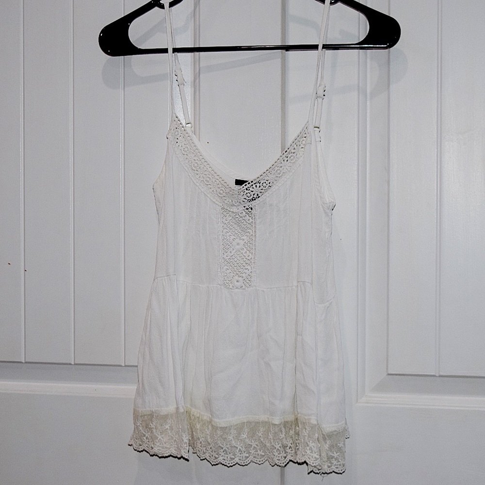 White decorative tank top